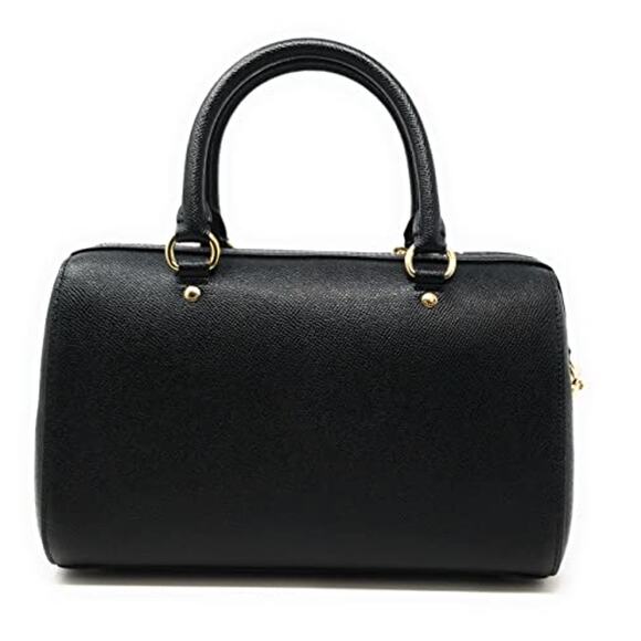 Coach women Rowan Satchel with Signature Canvas Detail in Black Khaki - Picture 3 of 4